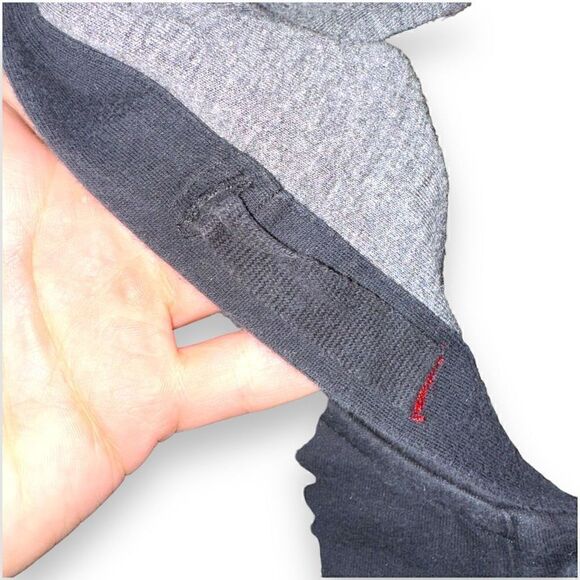 Black Wolsey Cotton Pullover Hoodie Size L - Picture 3 of 12